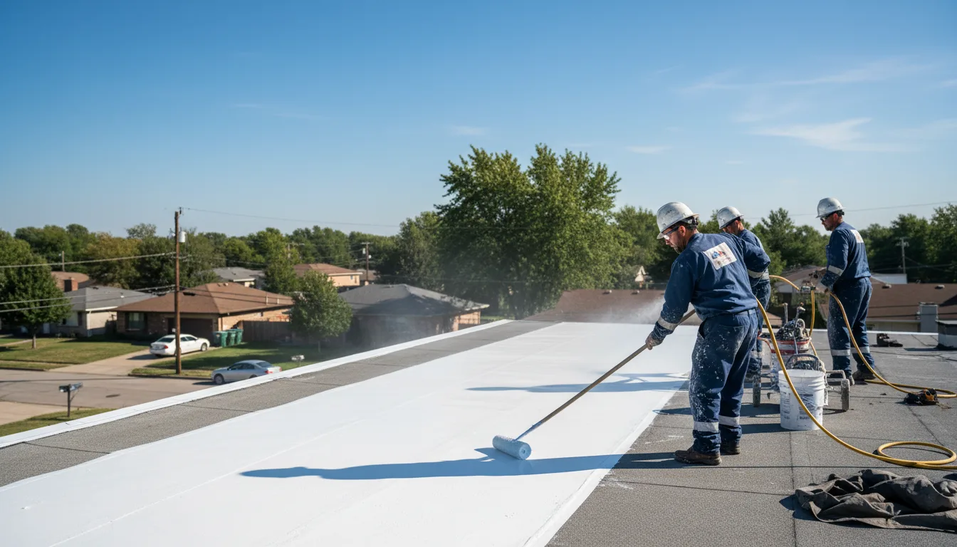 Commercial roof coating in Malibu, CA near me
